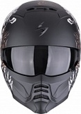 Шлем Scorpion Exo Combat II Genesis Black/White/Gold
