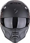 Шлем Scorpion Exo Combat II Genesis Black/White/Gold