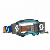 Мотоочки Scott Fury WFS Blue/Orange Clear Lens