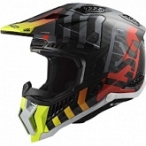 Шлем LS2 MX703 C X-Force Barrier Yellow/Red