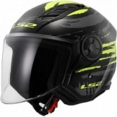 Шлем LS2 OF616 Airflow II Brush Black/Yellow