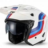 Шлем UFO Sheratan Jet Trial Blue/Red