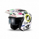 Шлем UFO Sheratan Jet Trial White/Mix