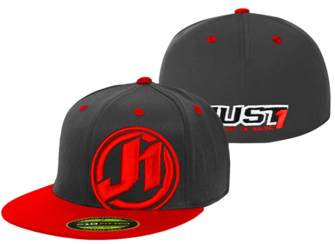 Мотокепка Just1 Cappello Flexfit Impact (L-XL) Black/Red