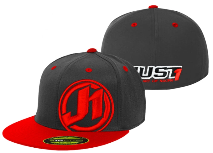 Мотокепка Just1 Cappello Flexfit Impact (S/M) Black/Red