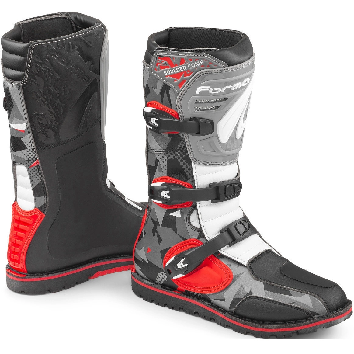 Мотоботы Forma Trialowe Boulder Comp Camo/Red/White
