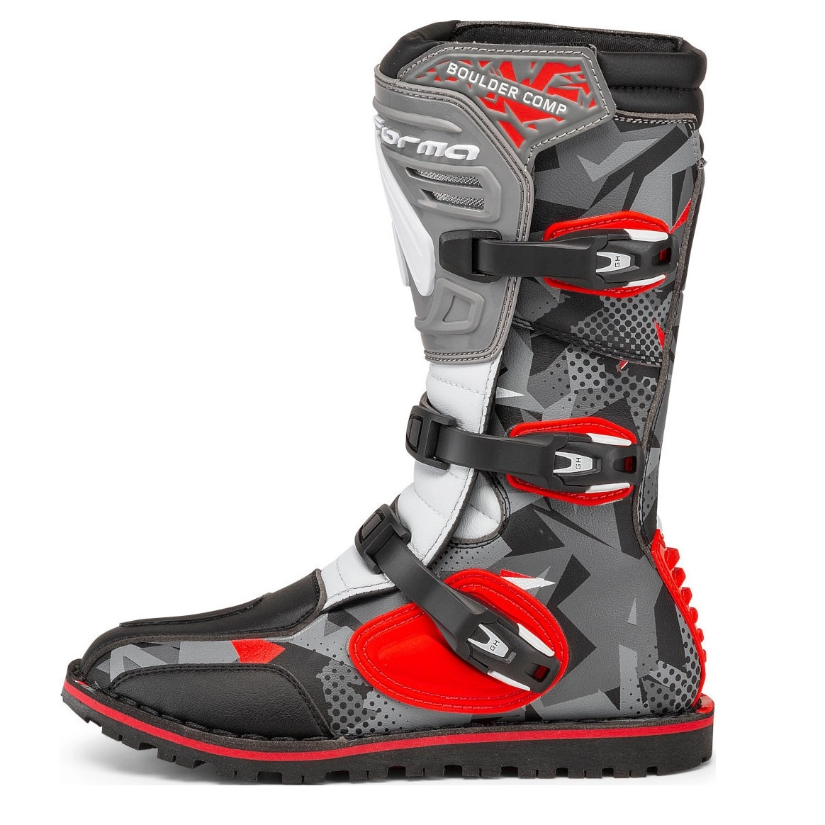 Мотоботы Forma Trialowe Boulder Comp Camo/Red/White