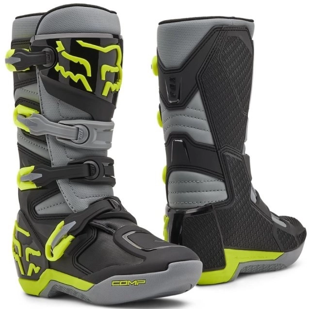 Мотоботи FOX Comp Junior Yellow/Grey/Black