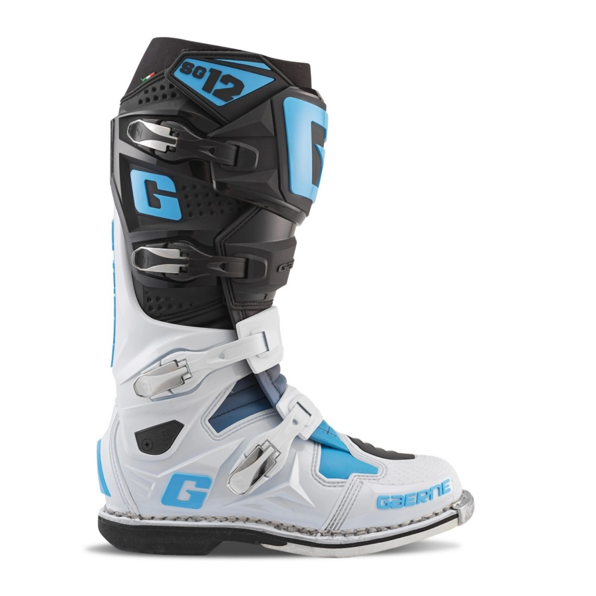 Мотоботи Gaerne SG-12 Limited Edition Black/White/Blue