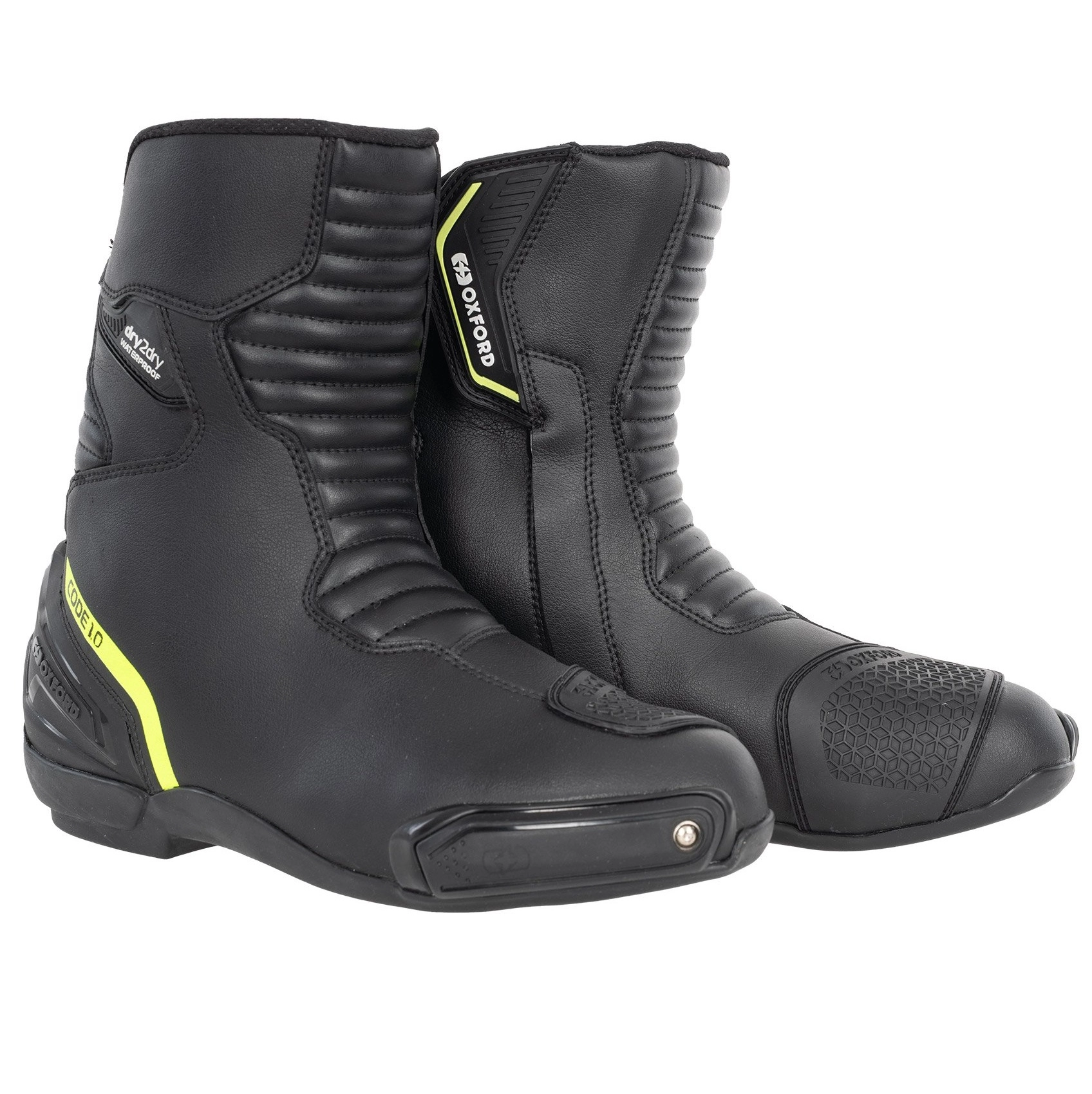 Мотоботи Oxford Code 1.0 Mid D2D Black/Yellow