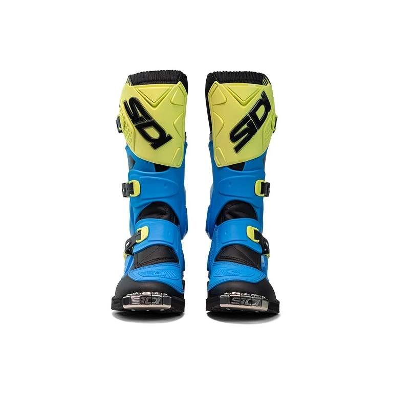 Мотоботы Sidi Flame Blue/Yellow/Black