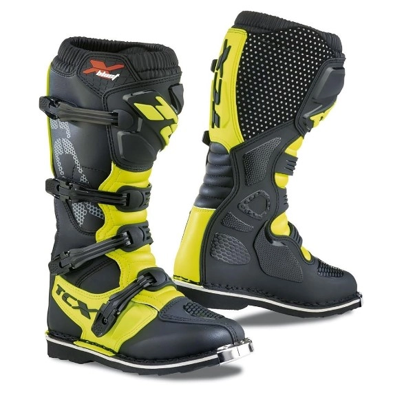Мотоботи TCX X-Blast Black/Green/Yellow