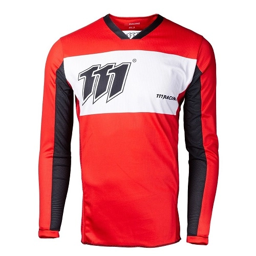 Мотоджерсі 111 Racing Moto 111.3 Redrisk Red/White/Black