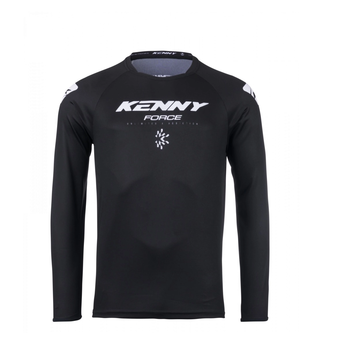 Мотоджерсі Kenny Racing Force Solid Black/White