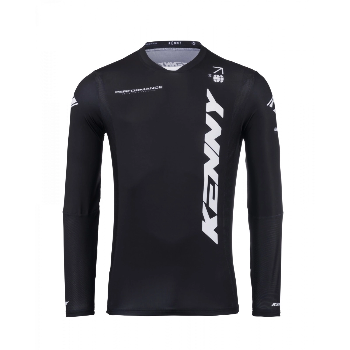 Мотоджерсі Kenny Racing Performance Solid Black/White
