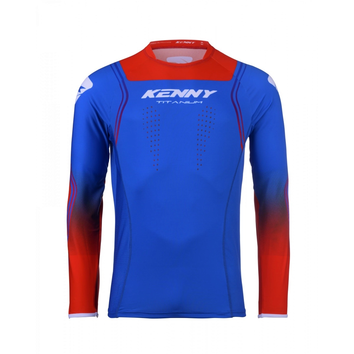 Мотоджерсі Kenny Racing Titanium Blue/Red
