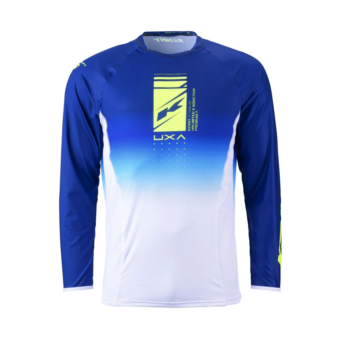 Мотоджерсі Kenny Racing Titanium Premium Blue/White/Yellow