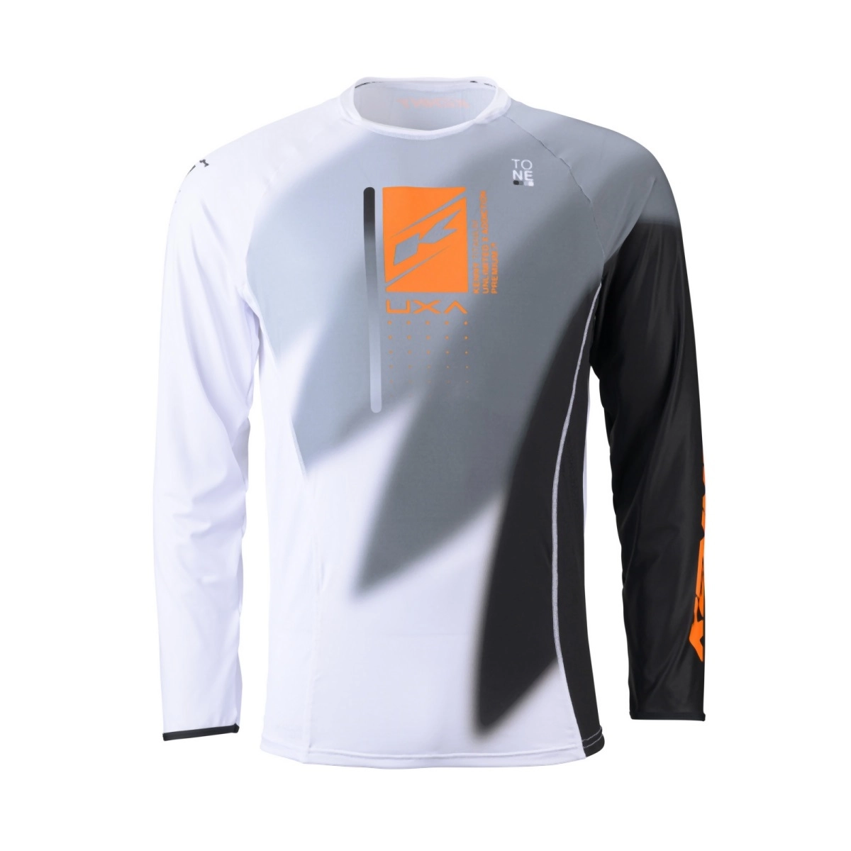 Мотоджерсі Kenny Racing Titanium White/Orange/Grey