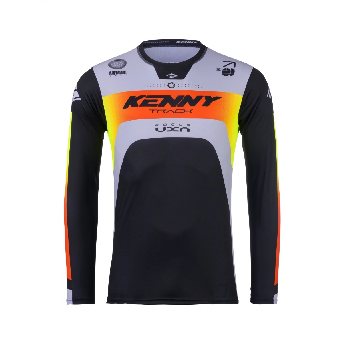 Мотоджерсі Kenny Racing Track Focus Black/Yellow/Grey