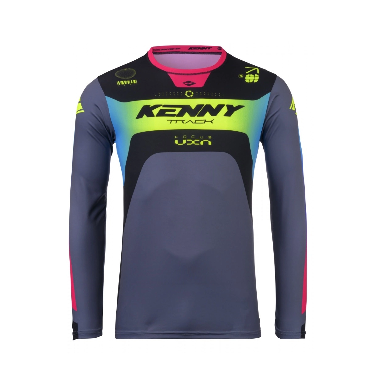 Мотоджерсі Kenny Racing Track Focus Grey/Black/Yellow