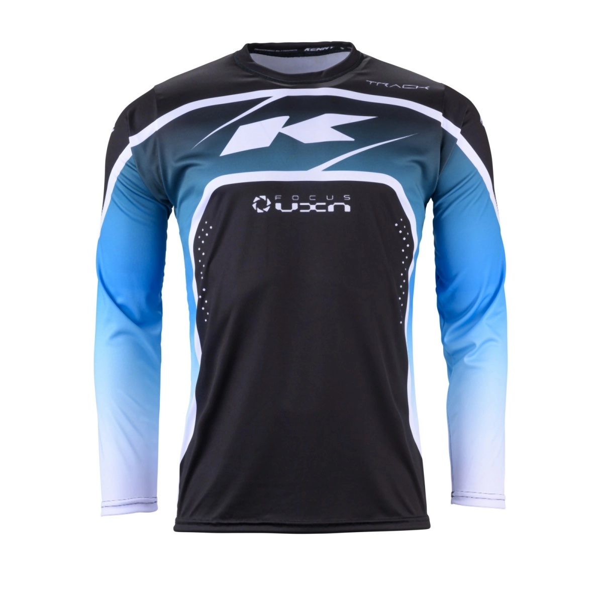 Мотоджерсі Kenny Racing Track Focus White/Black/Blue