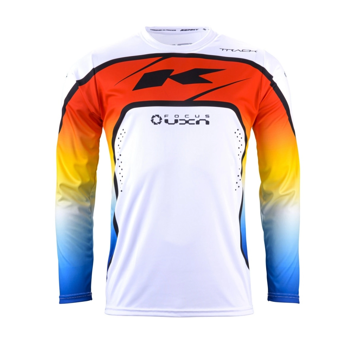 Мотоджерсі Kenny Racing Track Focus White/Red/Blue