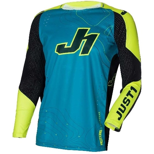 Мотоджерсі Just1 J-Flex 2.0 Frontier Teal/Yellow/Black