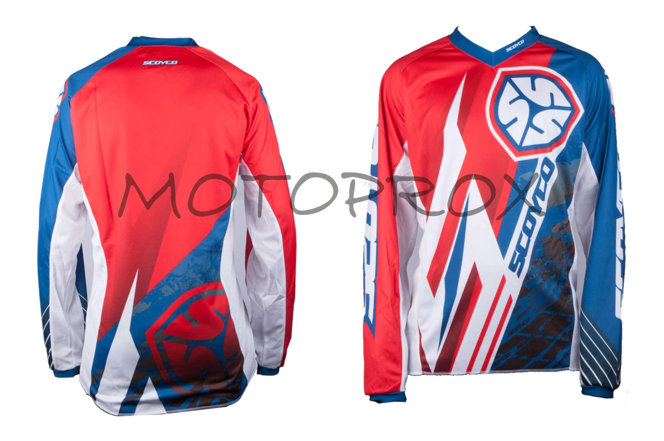 Мотоджерсі Scoyco FSM-001 Red/Blue/White