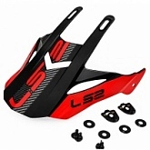 Козырек шлема LS2 MX436 Black/Red