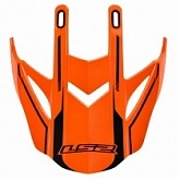 Козырек шлема LS2 MX437 Black/Orange