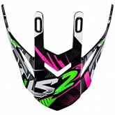 Козырек шлема LS2 MX437 Green/Pink
