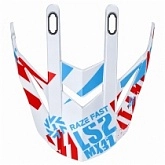 Козырек шлема LS2 MX437 Red/White