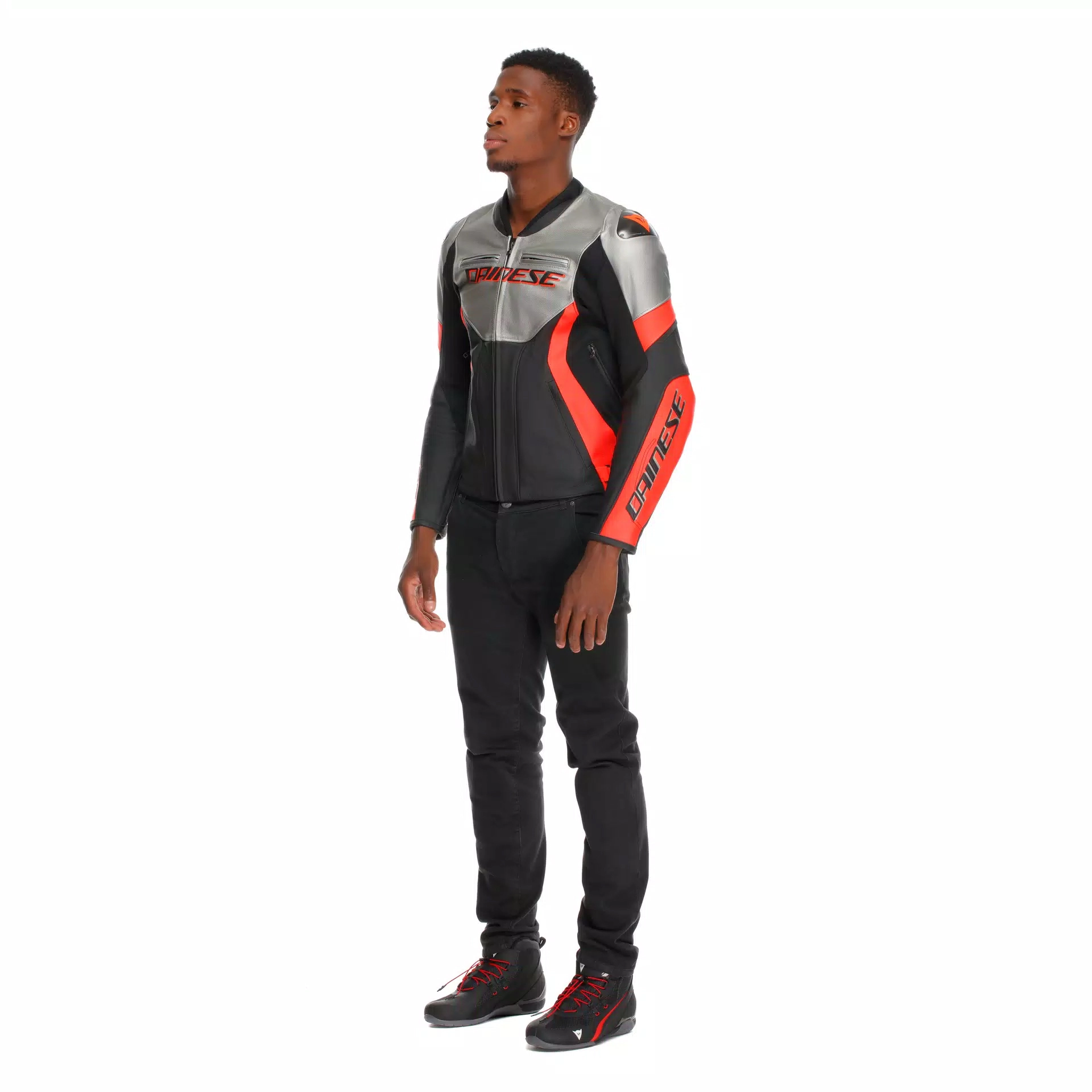 Мотокуртка Dainese Racing 5 Silver/Black/Red Мотокуртка Dainese Racing 5 Silver/Black/Red