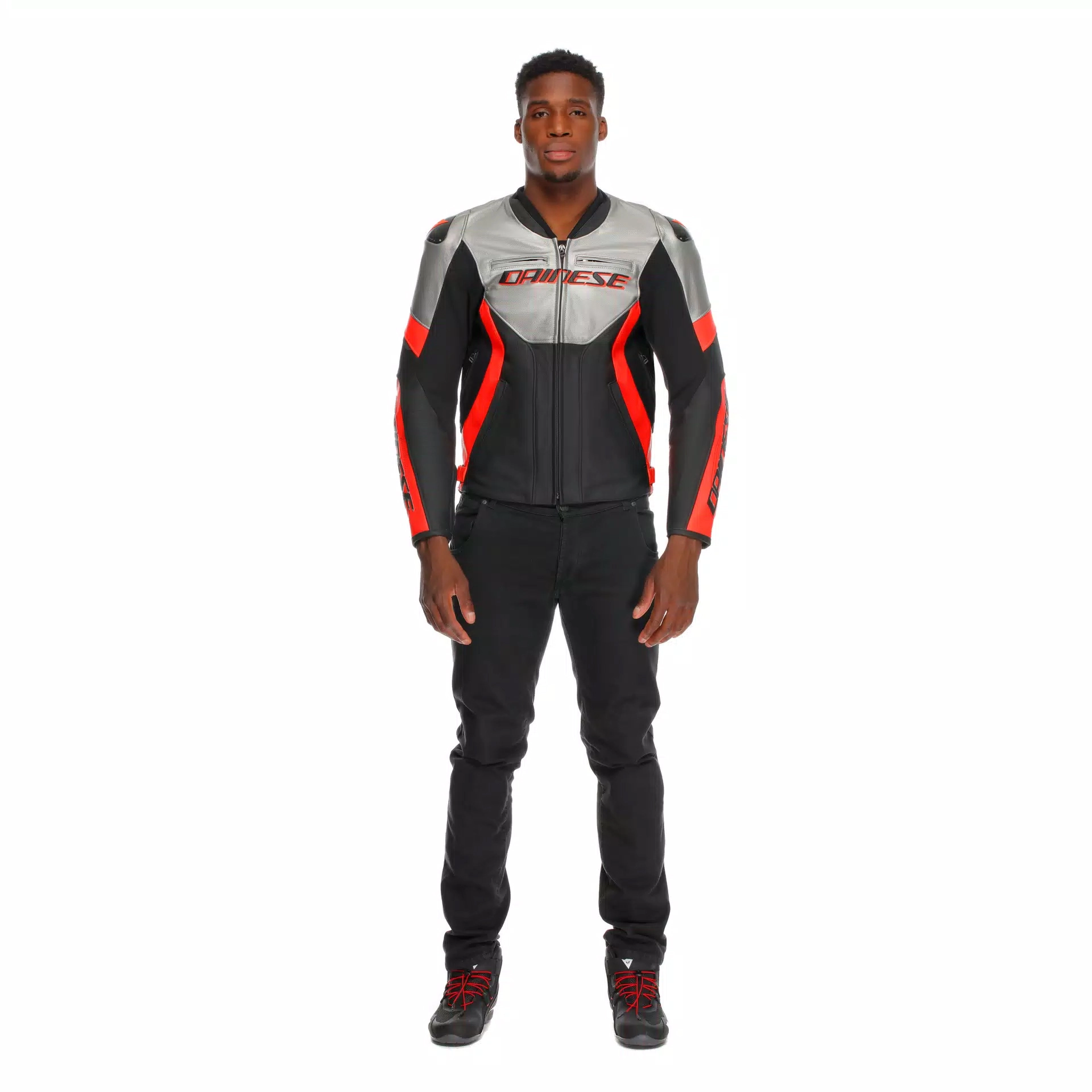 Мотокуртка Dainese Racing 5 Silver/Black/Red