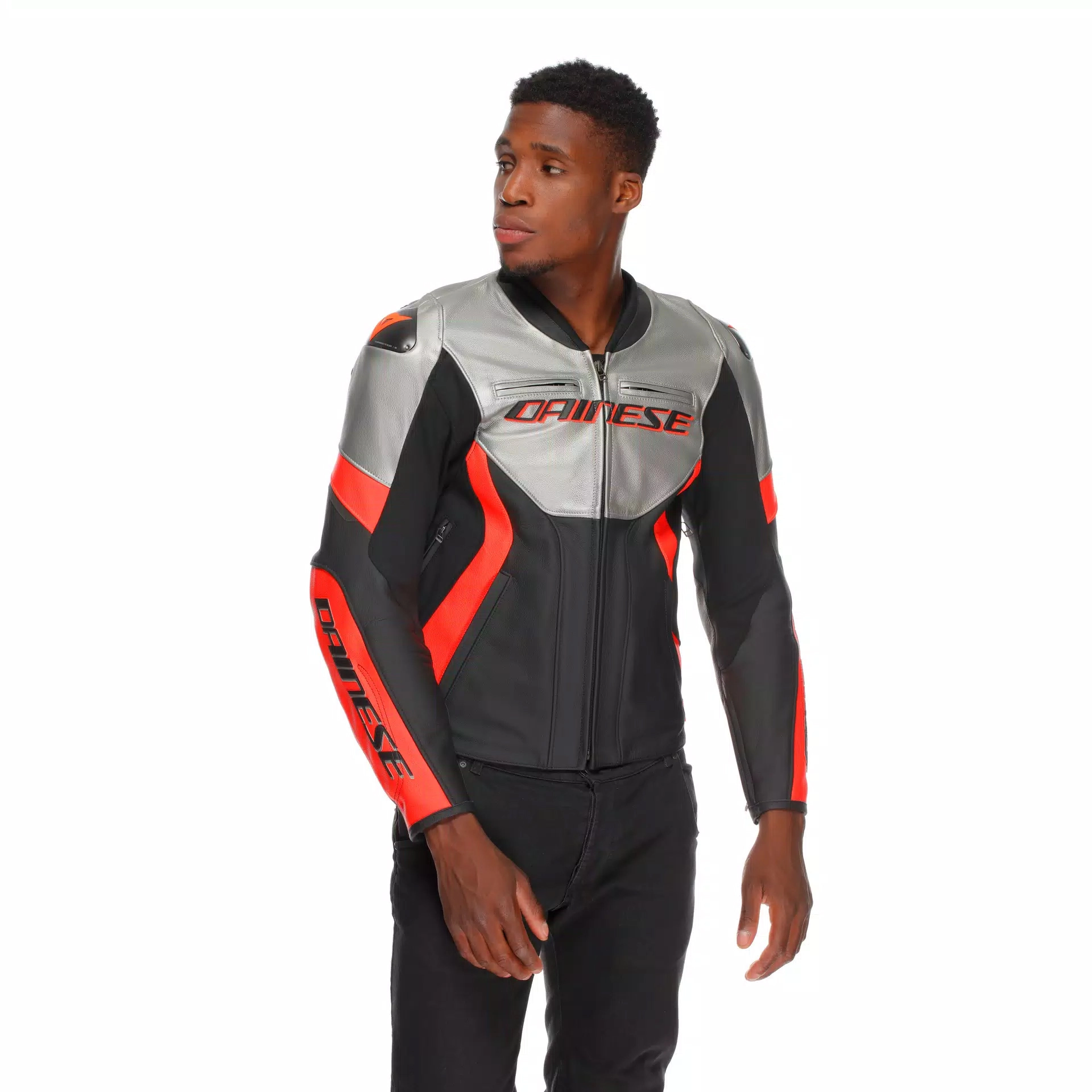Мотокуртка Dainese Racing 5 Silver/Black/Red Мотокуртка Dainese Racing 5 Silver/Black/Red