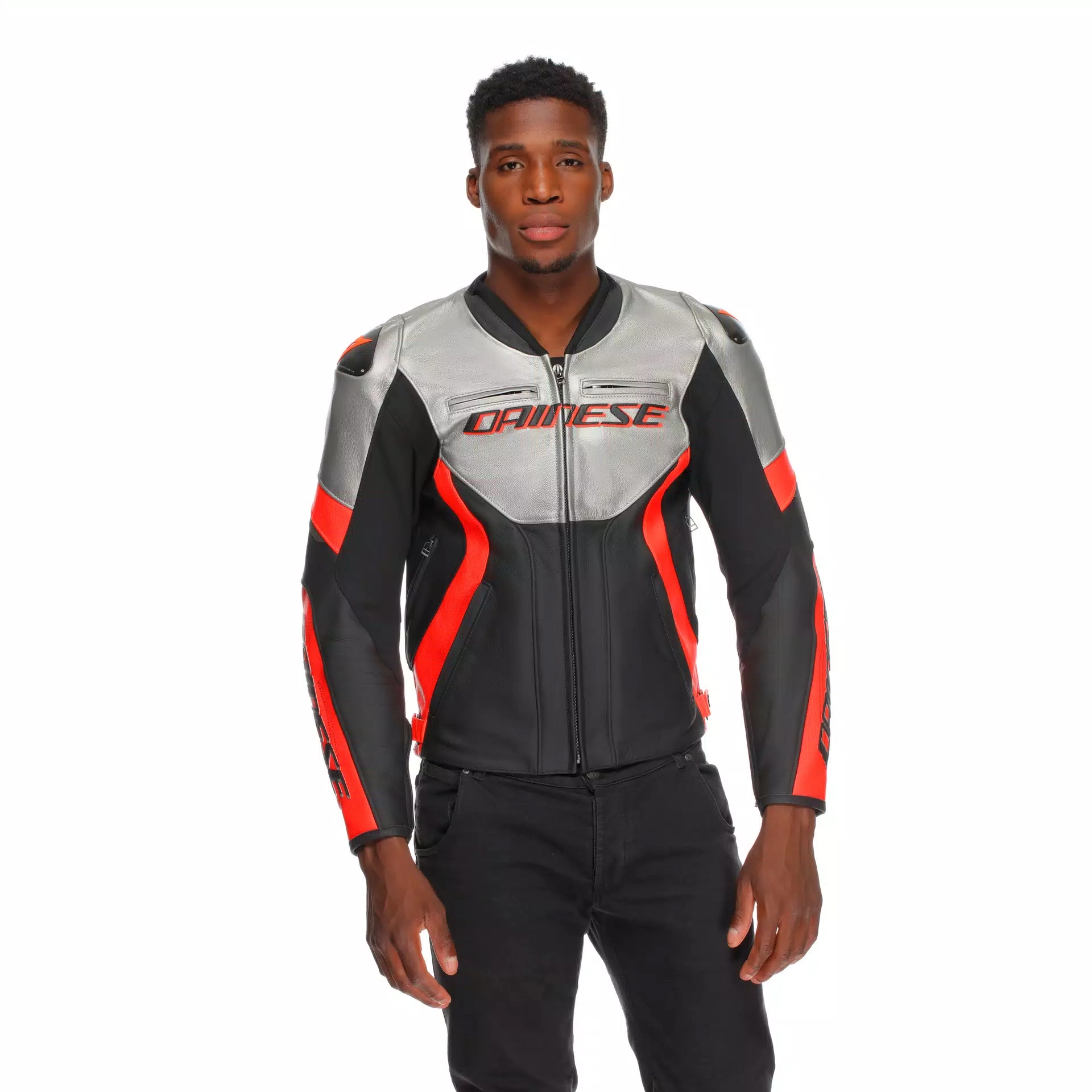 Мотокуртка Dainese Racing 5 Silver/Black/Red Мотокуртка Dainese Racing 5 Silver/Black/Red