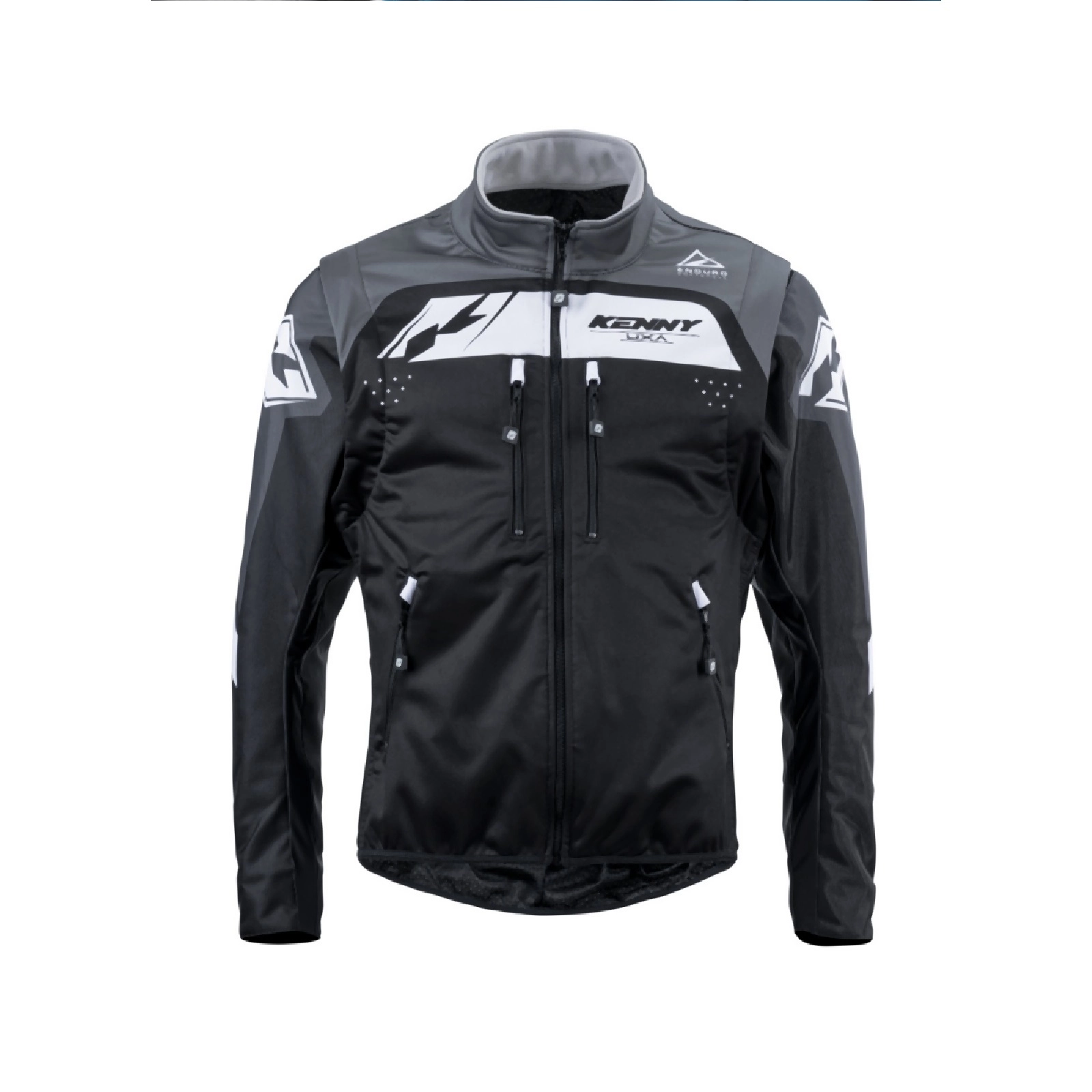 Мотокуртка Kenny Racing Softshell Grey/Black/White