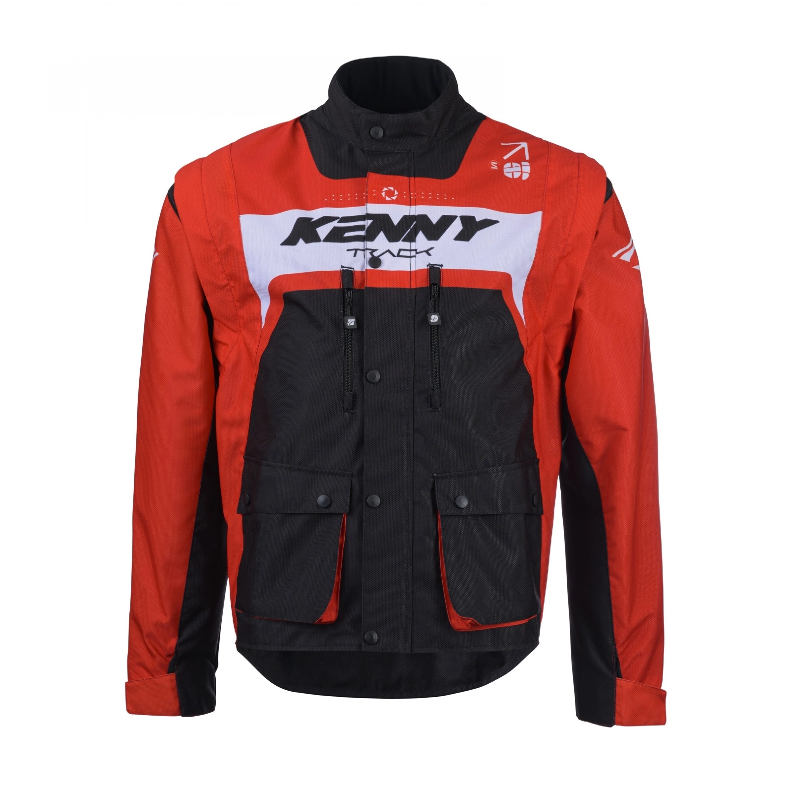 Мотокуртка Kenny Racing Track White/Black/Red