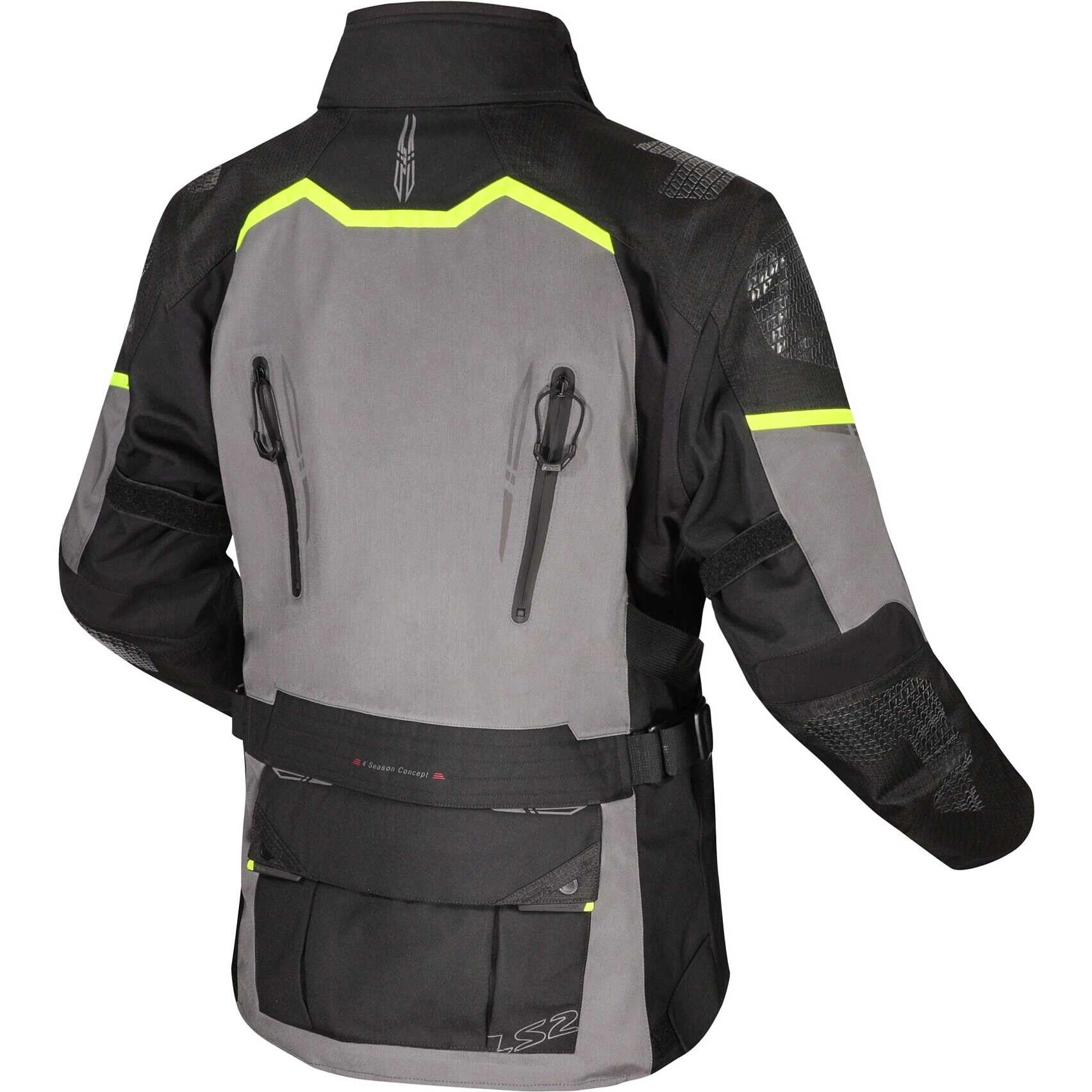 Мотокуртка LS2 Apollo Black/Grey/Yellow