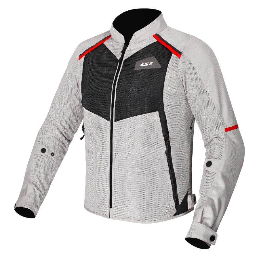Мотокуртка LS2 Breeze Lady Grey/Black/Red Мотокуртка LS2 Breeze Lady Grey/Black/Red