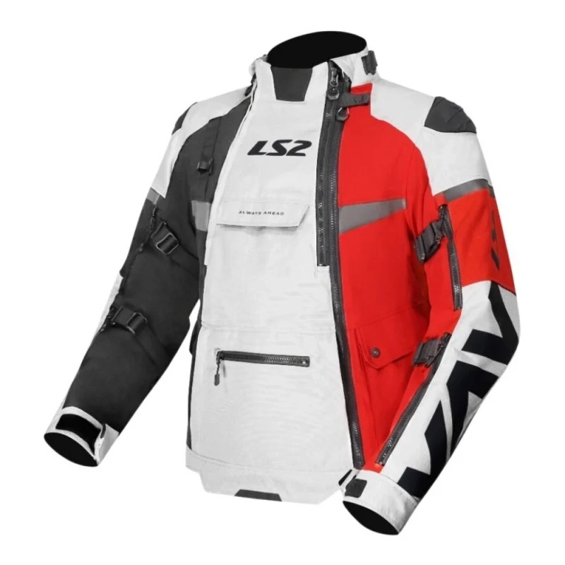 Мотокуртка LS2 X-Master Black/Grey/Red