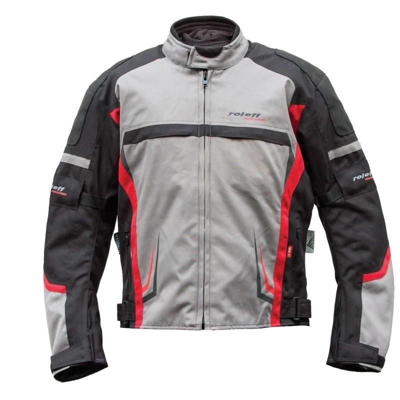 Мотокуртка Roleff GS1824 Wind-Tex Taifun Black/Grey/Red