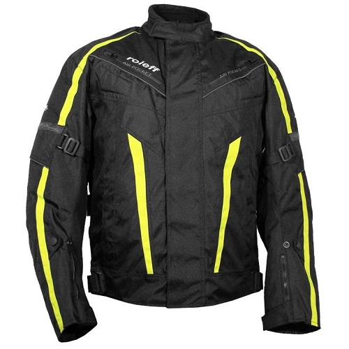 Мотокуртка Roleff RO548 Wind-Tex Kopenhagen Black/Yellow