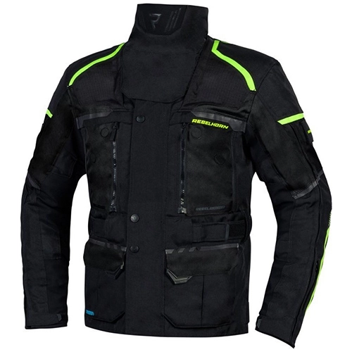 Мотокуртка Rebelhorn Cubby IV Black/Yellow