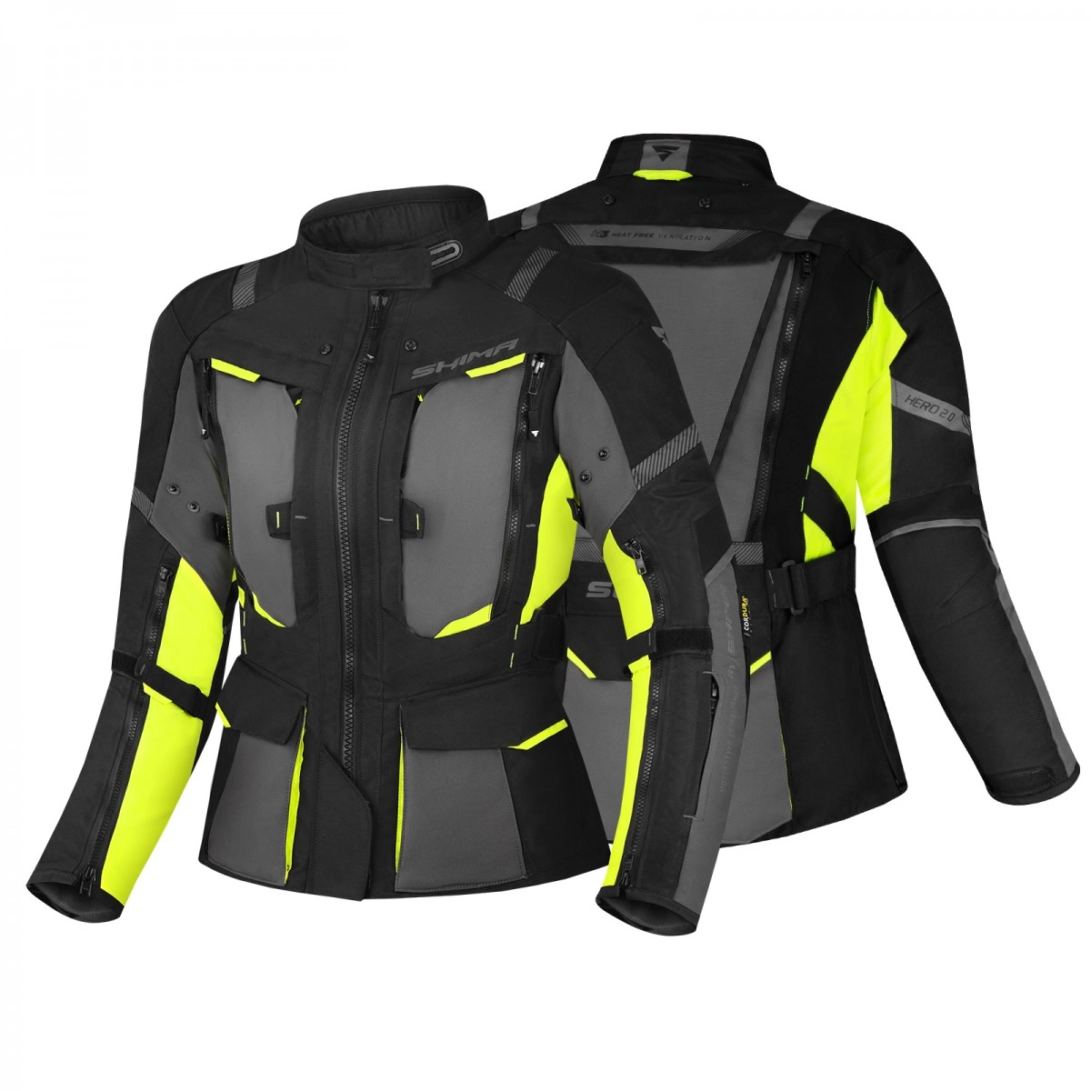 Мотокуртка Shima Hero 2.0 Lady Black/Yellow