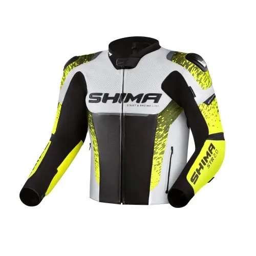 Мотокуртка Shima STR 2.0 Black/White/Yellow