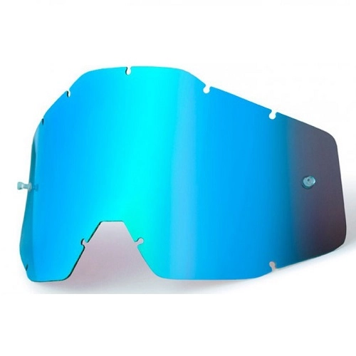 Лінза до окулярів 100% Racecraft/Accuri/Strata Replacement Lens Blue Mirror/Blue Anti-Fog