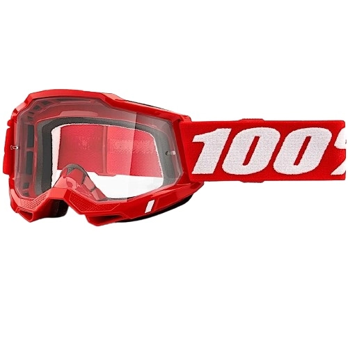 Мотоокуляри 100% Accuri II Enduro Red Dual Clear Lens