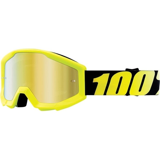 Мотоокуляри 100% Armatic Neon Yellow Mirror Gold Lens