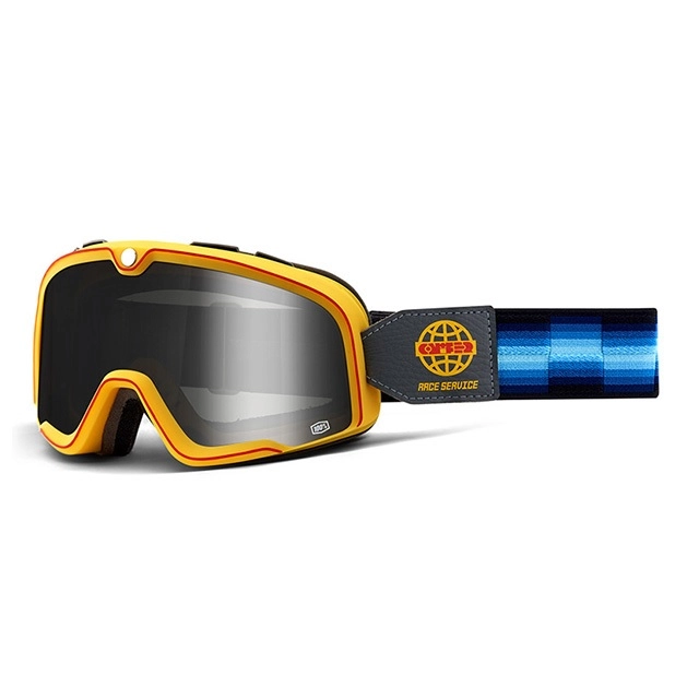 Мотоокуляри 100% Barstow Race Service Orange/Black Silver Mirror Lens